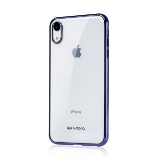 X-Doria iPhone XS / X szilikon hátlap tok - kék
