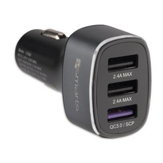 4smarts VoltRoad 7P+ 3x USB-A QC3.0 autós adapter töltő 42W