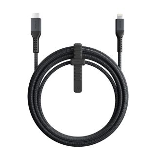 Nomad Kevlar USB-C - Lightning kábel MFi 3m - fekete