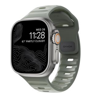 Nomad Sport Apple Watch 46mm / 45mm / 44mm / Ultra 49mm szilikon szíj - zöld