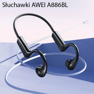 Awei A886BL vezeték nélküli Bluetooth sport fülhallgató + nyakpánt - fekete