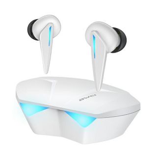 Awei T23 TWS vezeték nélküli Bluetooth fülhallgató + töltőtok - fehér