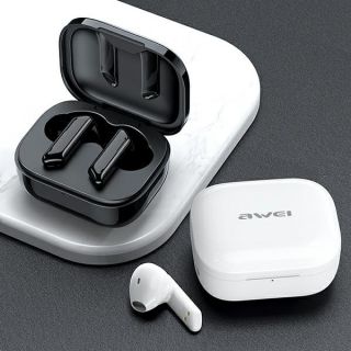 Awei T36 TWS vezeték nélküli Bluetooth fülhallgató + töltőtok - fehér