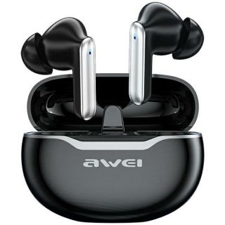 Awei T50 TWS vezeték nélküli Bluetooth fülhallgató + töltőtok - fekete
