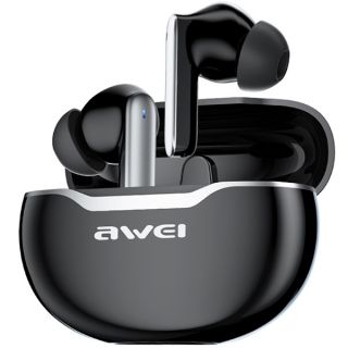 Awei T50 TWS vezeték nélküli Bluetooth fülhallgató + töltőtok - fekete