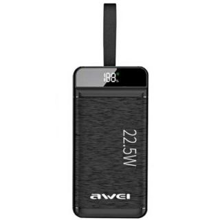 Awei P142K 50000mAh powerbank kijelzővel 22,5W - fekete