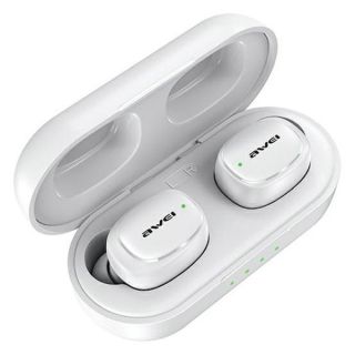 Awei T13 Pro TWS vezeték nélküli Bluetooth 5.1 fülhallgató + töltőtok - fehér