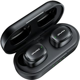 Awei T13 Pro TWS Bluetooth vezeték nélküli fülhallgató + töltőtok - fekete