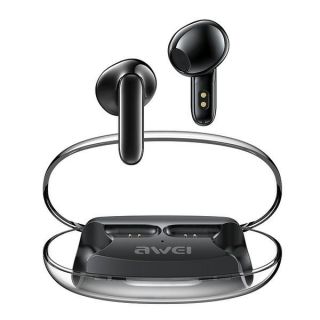Awei T85 ENC TWS vezeték nélküli Bluetooth 5.3 fülhallgató + töltőtok - fekete