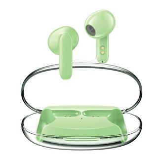 Awei T85 ENC TWS vezeték nélküli Bluetooth 5.3 fülhallgató + töltőtok - zöld