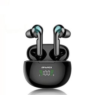 Awei T15P TWS Bluetooth vezeték nélküli fülhallgató + töltőtok - fekete