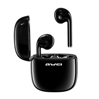 Awei T28 TWS Bluetooth vezeték nélküli fülhallgató + töltőtok - fekete