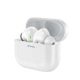 Awei T29 TWS Bluetooth vezeték nélküli fülhallgató + töltőtok - fehér