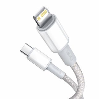 Baseus Data PD20W Lightning - USB-C kábel - 1m - fehér