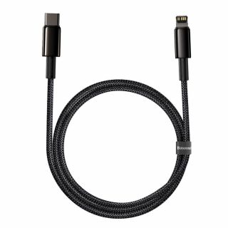 Baseus Data PD20W Lightning - USB-C kábel - 1m - fekete