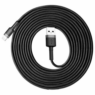 Baseus Cafule Lightning - USB-A kábel 300cm - fekete