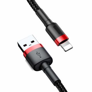 Baseus Cafule Lightning - USB-A kábel 100cm - fekete/piros