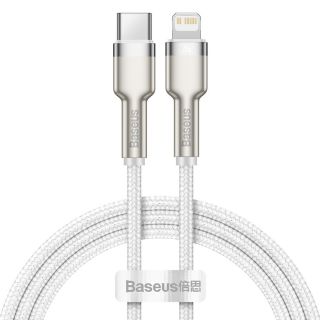 Baseus Cafule Lightning - USB-C kábel PD 20W 1m - fehér