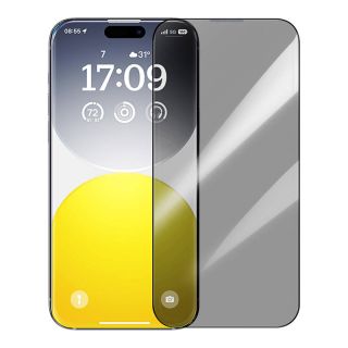 Baseus Diamond iPhone 15 Pro Max betekintésgátló kijelzővédő üvegfólia