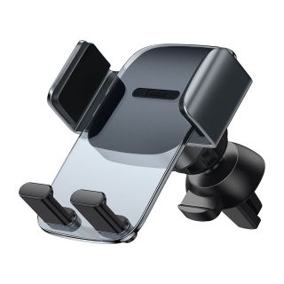 Baseus Easy Control univerzális okostelefon autós tartó - szellőzőrácsra + műszerfalra - fekete