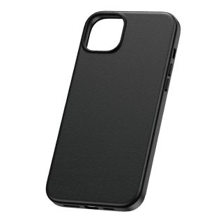Baseus Fauxther Series MagSafe iPhone 15 bőr hátlap tok - fekete