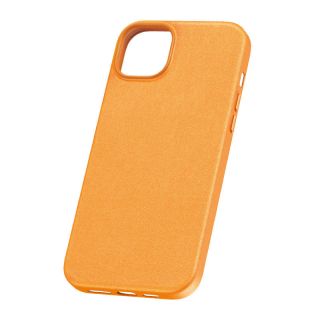 Baseus Fauxther Series MagSafe iPhone 14 Plus / 15 Plus bőr hátlap tok - narancssárga