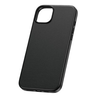 Baseus Fauxther Series MagSafe iPhone 15 Pro Max bőr hátlap tok - fekete