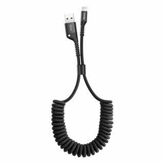 Baseus Fish Eye Lightning - USB-A kábel spirál - 1m