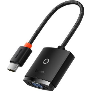 Baseus Lite Series HDMI - VGA adapter + audio - fekete