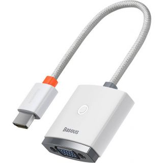 Baseus Lite Series HDMI - VGA adapter + audio nélkül - fehér