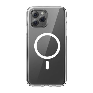Baseus Magnetic Crystal Clear MagSafe iPhone 11 Pro Max szilikon hátlap tok + kijelzővédő üvegfólia - átlátszó