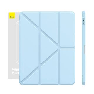 Baseus Minimalist iPad Air 10,9" 5 / 4 (2022/2020) kinyitható szilikon tok ceruzatartóval - kék