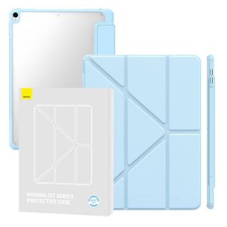 Baseus Minimalist iPad Air 3 10,5" (2019) / Pro 10,5" (2017) kinyitható szilikon tok ceruzatartóval - kék