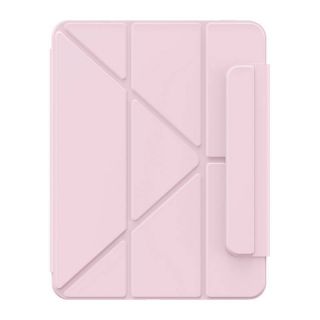 Baseus Minimalist Magnetic Case iPad 10,2" (2021/2020/2019) kinyitható szilikon tok ceruzatartóval - rózsaszín