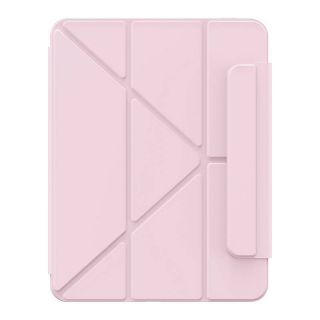 Baseus Minimalist Magnetic Case iPad Air 5 (2022) / Air 4 (2020) 10,9" kinyitható szilikon tok ceruzatartóval - rózsaszín