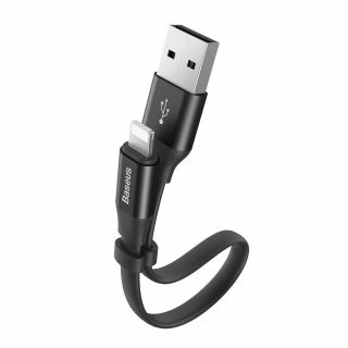 Baseus Nimble Lightning - USB-A kábel 23cm - fekete