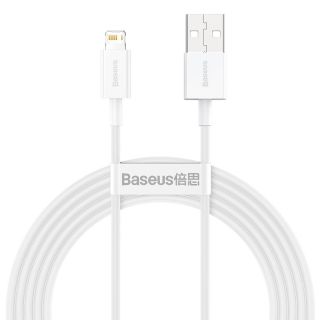 Baseus Superior Lightning - USB-A 2,4A kábel 2m - fehér