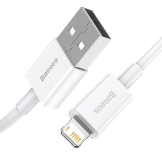 Baseus Superior Lightning - USB-A 2,4A kábel 2m - fehér