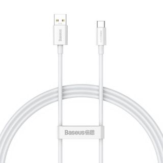 Baseus Superior USB-C - USB-A kábel 65W 1m - fehér