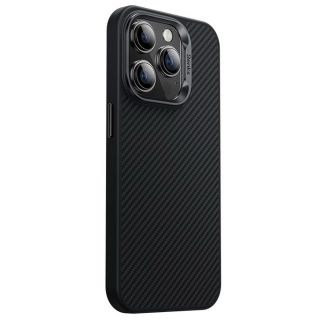 Benks MagClap ArmorPro MagSafe Kevlar 600D iPhone 15 Pro ütésálló kemény hátlap tok - fekete
