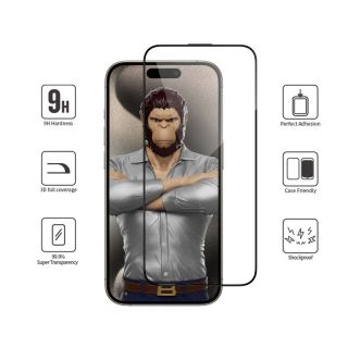 Blueo 3D iPhone 15 Pro teljes kijelzővédő üveg