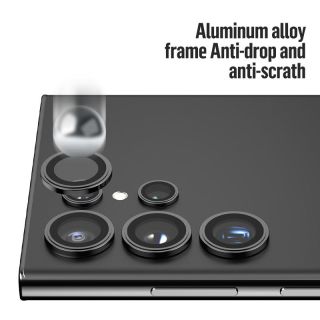 Blueo Samsung Galaxy S24 Ultra kameralencse védő üveg - ezüst