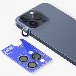 Blueo Sapphire iPhone 15 Pro kameralencse védő üveg - kék