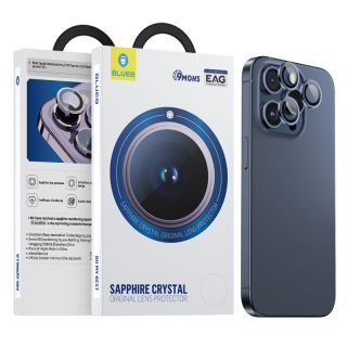 Blueo Sapphire iPhone 15 Pro kameralencse védő üveg - kék