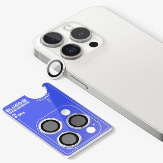 Blueo Sapphire iPhone 15 Pro kameralencse védő üveg - ezüst