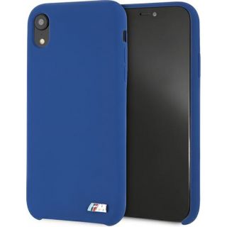 Bmw BMHCI61MSILNA iPhone XR szilikon hátlap tok - kék