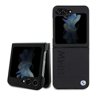 Bmw BMHCZF5SLLBK Samsung Galaxy Z Flip 5 bőr hátlap tok - fekete
