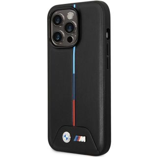 Bmw BMHMP13X22PVTK MagSafe iPhone 13 Pro Max bőr hátlap tok - fekete