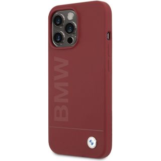 Bmw BMHMP15XSLBLRE MagSafe iPhone 15 Pro Max szilikon hátlap tok - piros