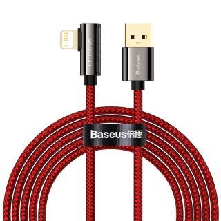 Baseus Legend Series Lightning - USB-A derékszögű kábel 2,4A 2m - piros